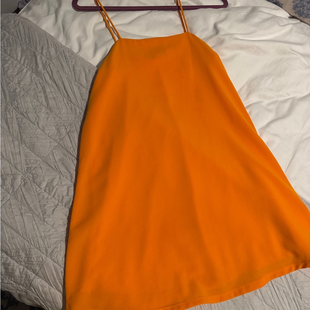 Zara Orange Mini Dress